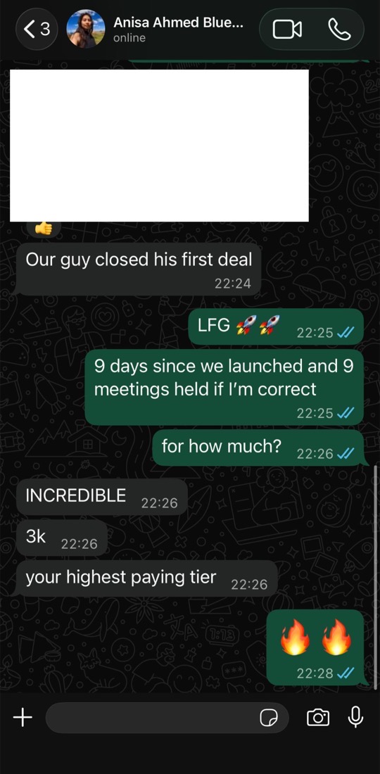 Executive career services: first deal closed, $3K
